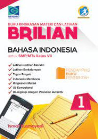 Image of Buku ringkasan materi dan latihan brilian bahasa indonesia